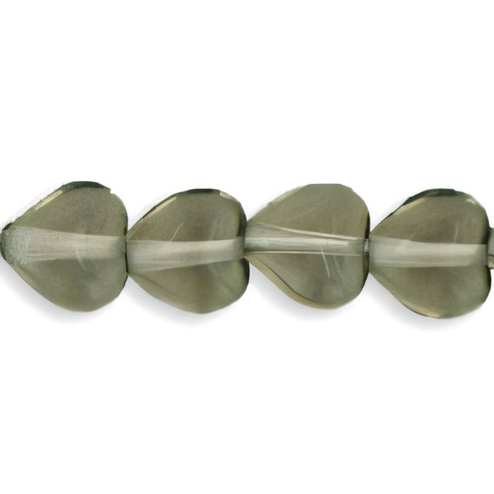 Czech Heart Beads 6 x 6mm Black Diamond (25pcs)