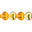 Czech Heart Beads 6 x 6mm Topaz AB (25pcs)