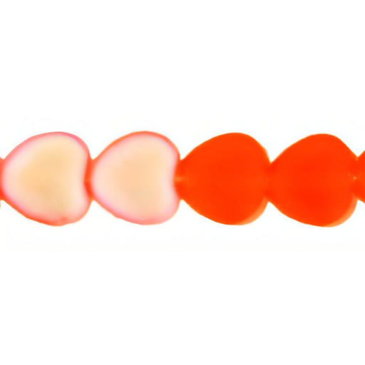 Czech Heart Beads 8 x 8mm Matte - Hyacinth (25pcs)