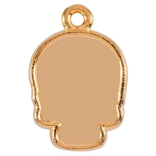 Charm Setting for 2856 18mm Crystal Skull - Gold Plated (Each)