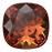 Swarovski 4470 12mm Cushion Fancy Stone Persian Red (1 Piece)