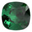 PRESTIGE Crystal, #4470 Cushion Fancy Stone 12mm, Majestic Green