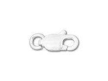 Sterling Silver 9 x 3mm Lobster Claw Clasp with Open Jump Ring (2 Pieces)