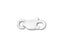 Sterling Silver 9 x 3mm Lobster Claw Clasp with Open Jump Ring (2 Pieces)