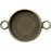 Antiqued Brass Plated Bezel Cup, Round, 15mm, 2 Loop (12 Pieces)