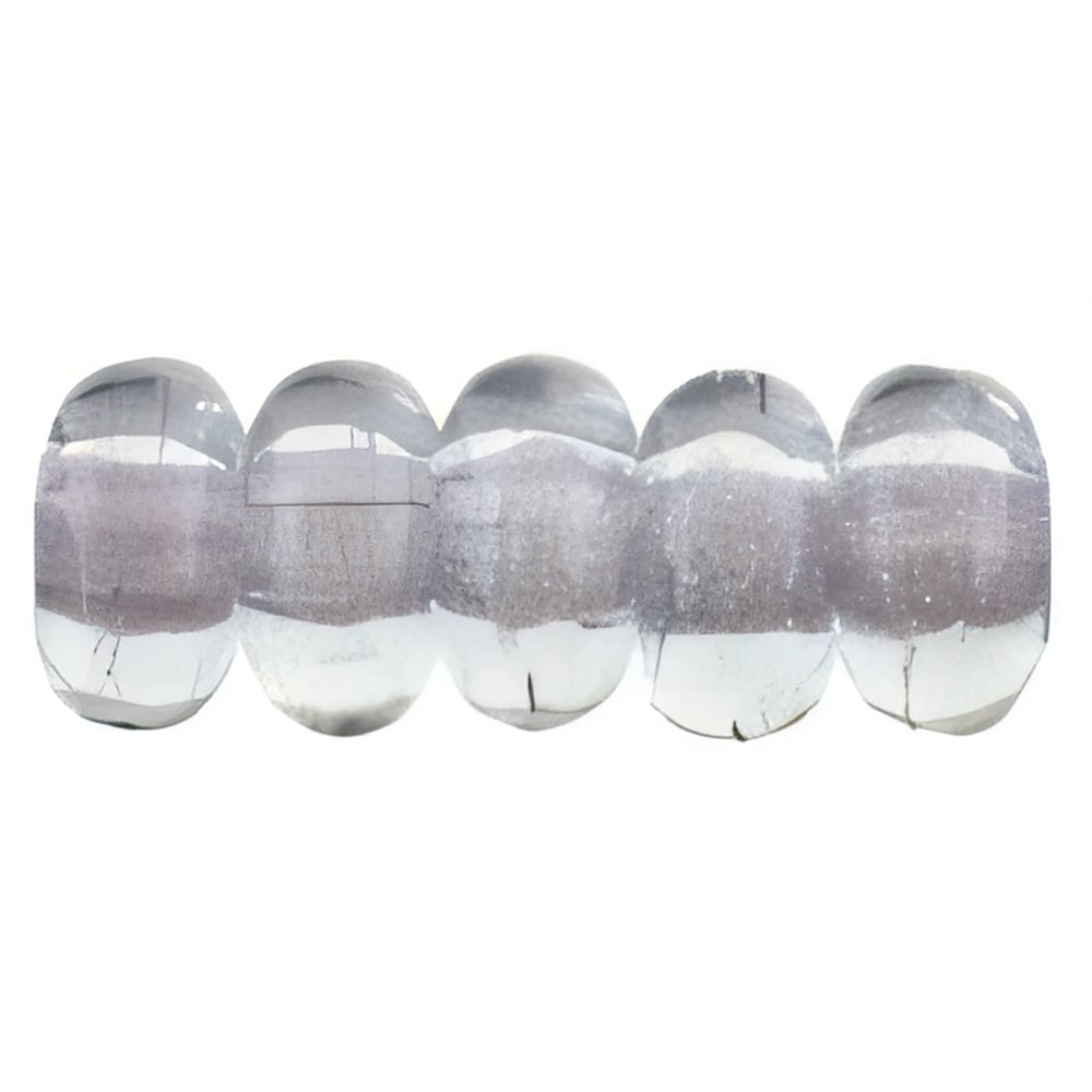 Czech Rondelle 3mm Luster - Transparent Blue