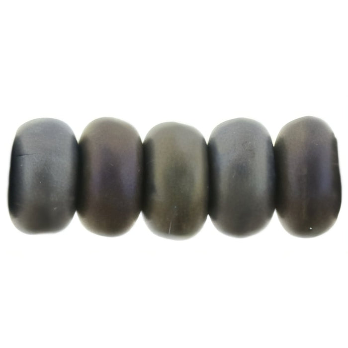 Czech Rondelle 3mm Matte - Iris - Brown