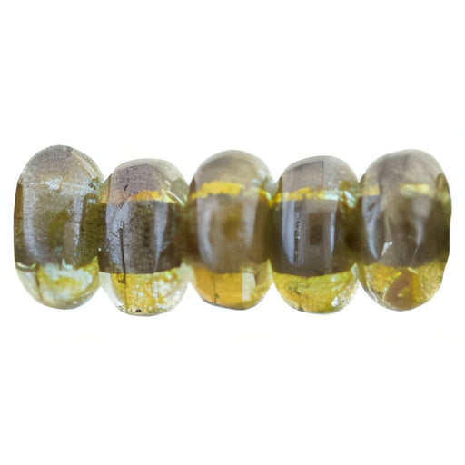 Czech Rondelle 3mm Luster - Transparent Green