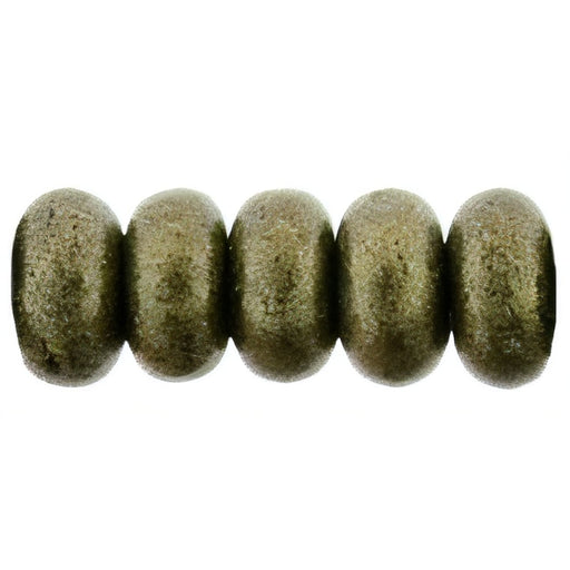 Czech Rondelle 3mm Metallic Suede - Gold