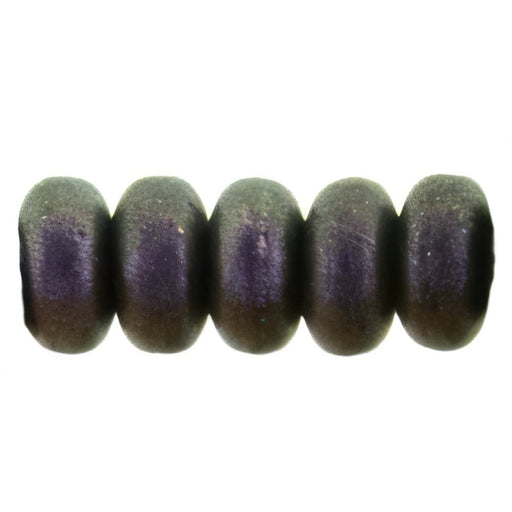 Czech Rondelle 3mm Polychrome - Black Currant