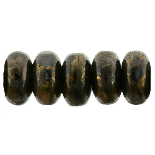 Czech Rondelle 3mm Golden Topaz Metallic