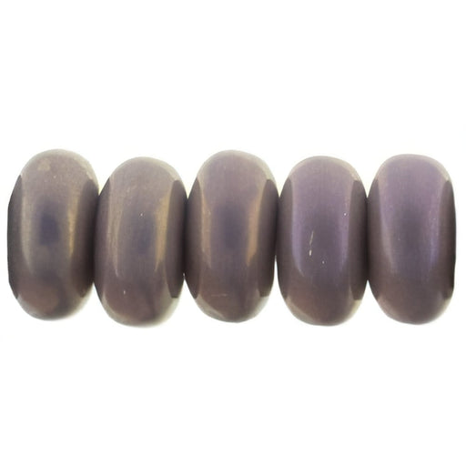 Czech Rondelle 3mm Luster Iris - Opaque Lt Amethyst