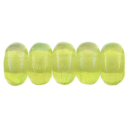 Czech Rondelle 3mm Luster Iris - Olivine