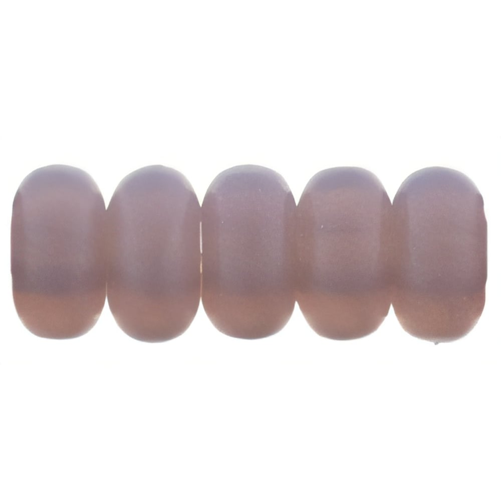 Czech Rondelle 3mm Matte - Milky Amethyst