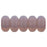 Czech Rondelle 3mm Matte - Milky Amethyst