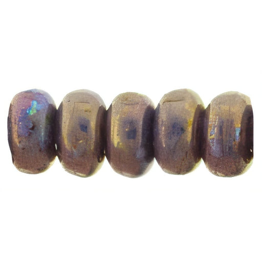 Czech Rondelle 3mm Luster - Opaque Bronzed Smoke