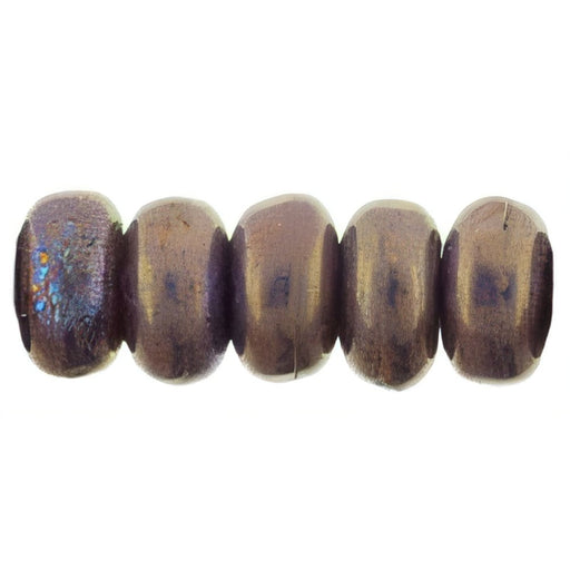 Czech Rondelle 3mm Matte - Luster- Opaque Bronzed Smoke