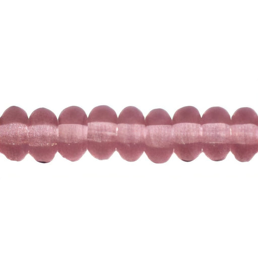 Czech Rondelle 4mm Med Amethyst