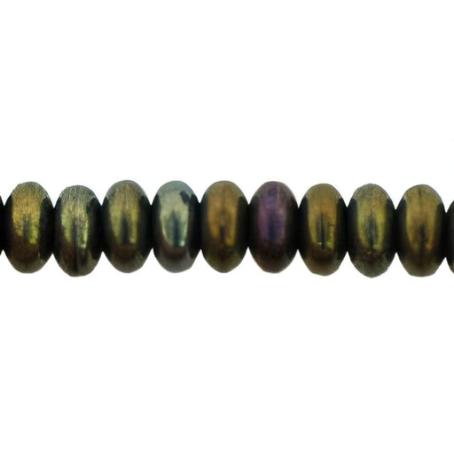 Czech Rondelle 4mm Iris - Brown