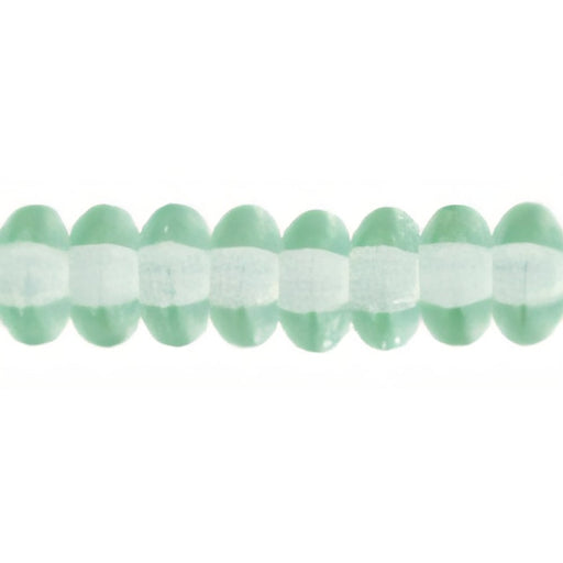 Czech Rondelle 4mm Lt Prairie Green