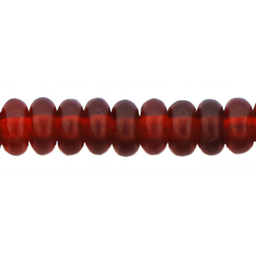 Czech Rondelle 4mm Siam Ruby