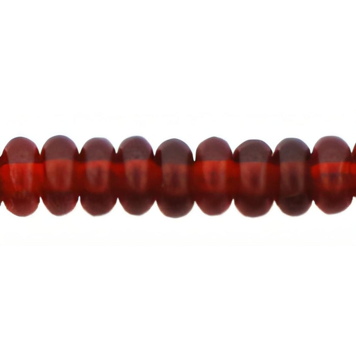Czech Rondelle 4mm Siam Ruby