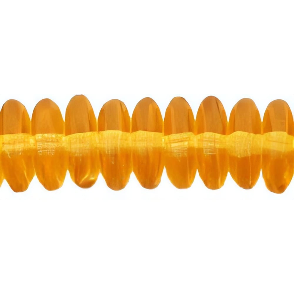 Czech Rondelle 6mm Med Topaz (50pcs)