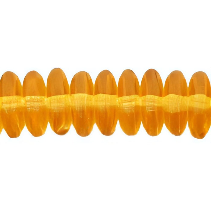Czech Rondelle 6mm Med Topaz (50pcs)
