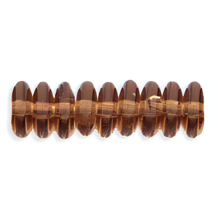 Czech Rondelle 6mm Smoky Topaz (50pcs)