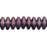 Czech Rondelle 6mm Luster - Transparent Denim Blue (50pcs)