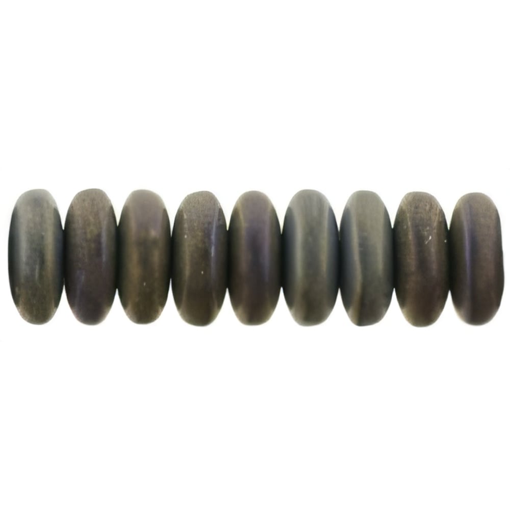 Czech Rondelle 6mm Matte - Iris - Brown (50pcs)