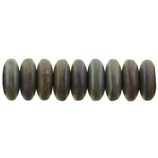 Czech Rondelle 6mm Matte - Iris - Brown (50pcs)