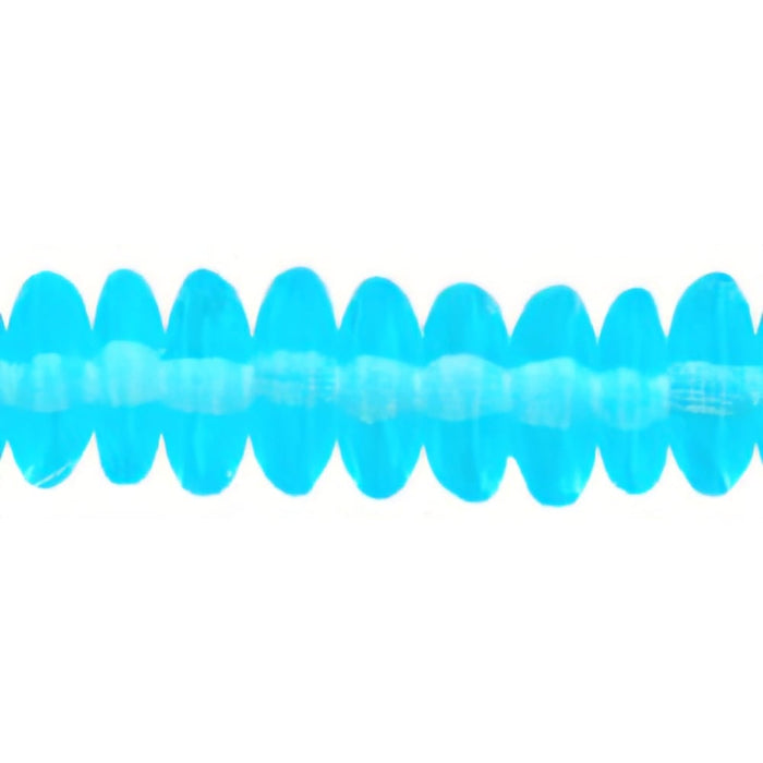 Czech Rondelle 6mm Aquamarine (50pcs)