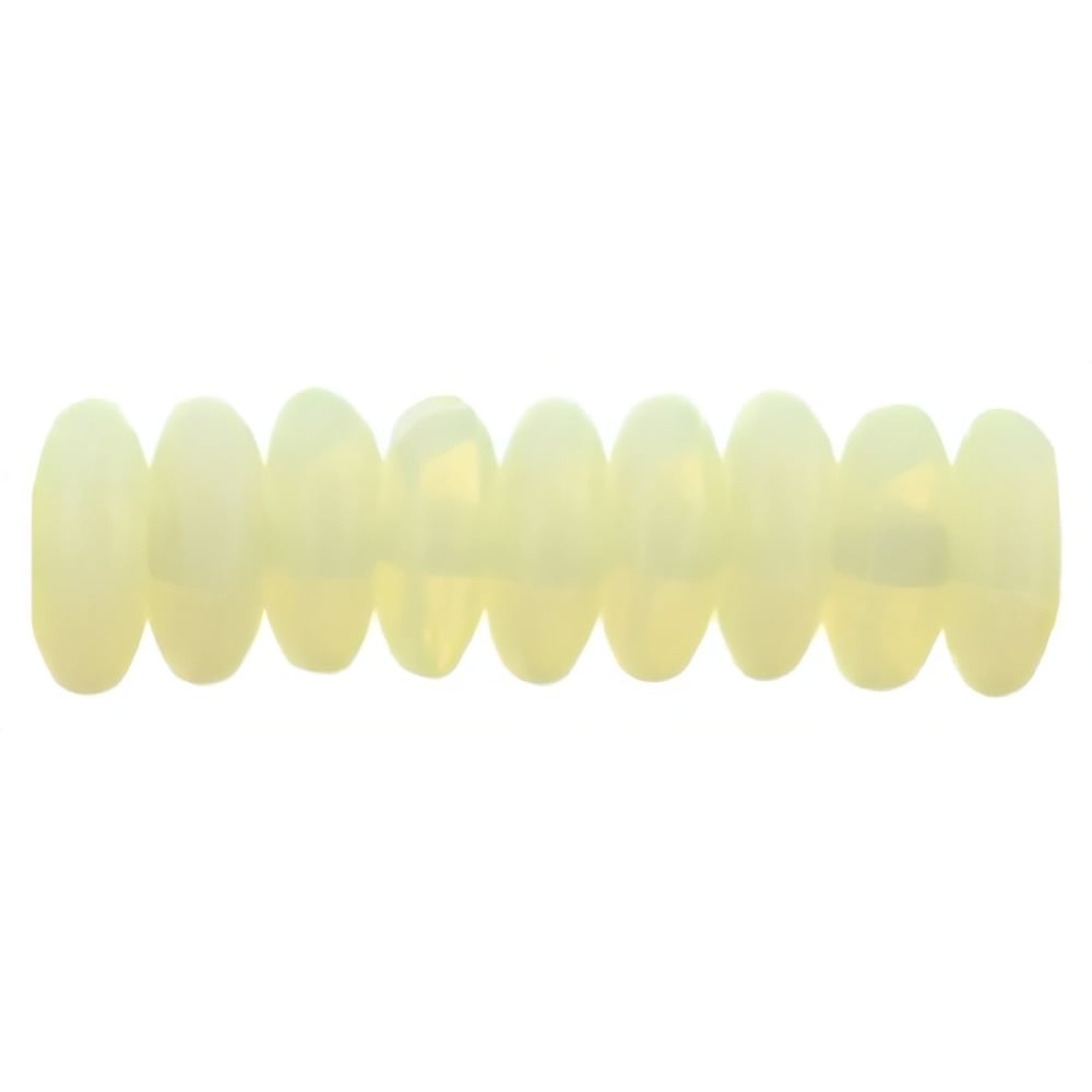 Czech Rondelle 6mm Milky Jonquil (50pcs)
