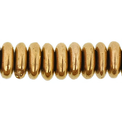 Czech Rondelle 6mm Bronze (50pcs)