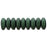 Czech Rondelle 6mm Chrome - Emerald Green (50pcs)