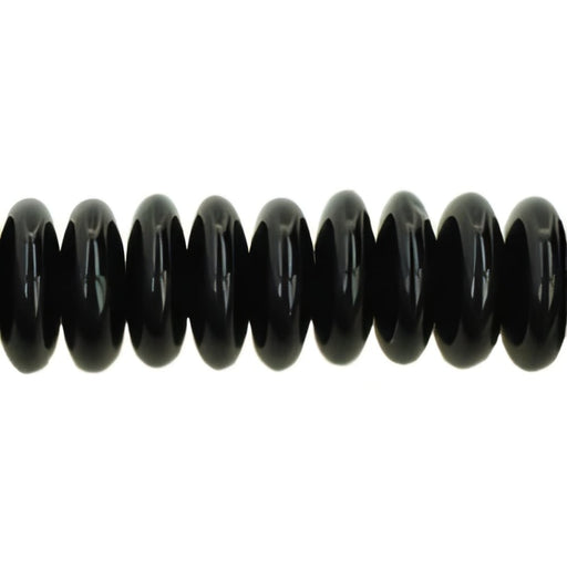 Czech Rondelle 8mm Jet (50pcs)