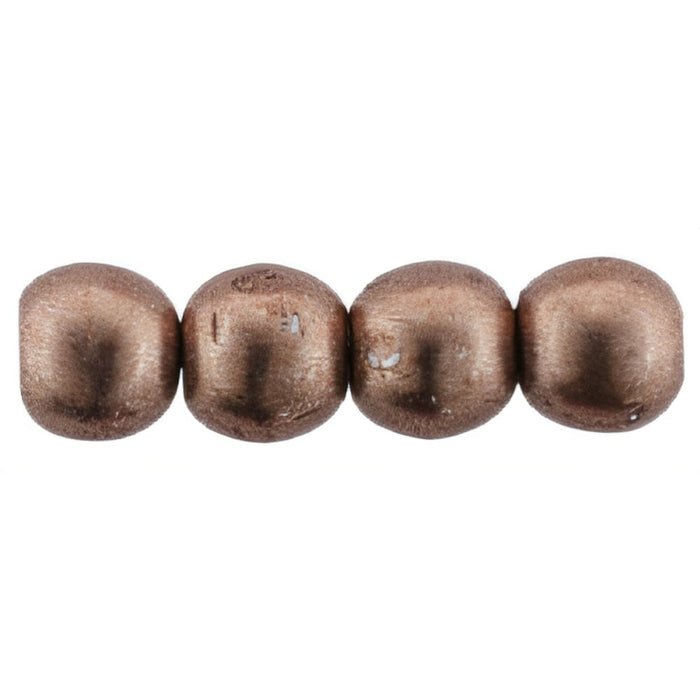 Czech Round Beads 2mm ColorTrends: Sueded Gold Ash Rose