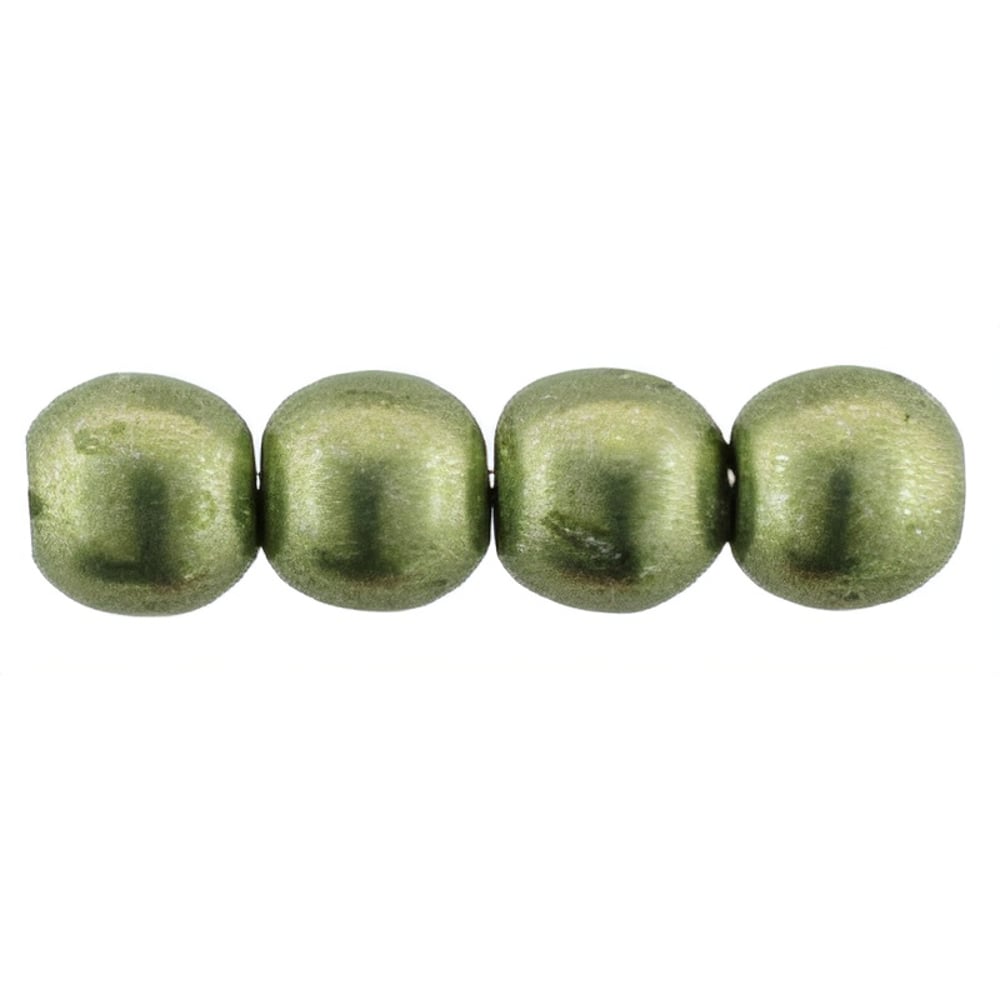 Czech Round Beads 2mm ColorTrends: Sueded Gold Fern