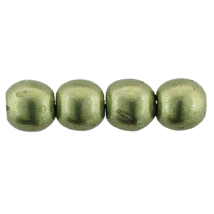 Czech Round Beads 2mm ColorTrends: Sueded Gold Fern
