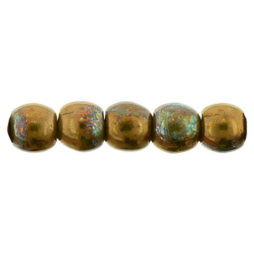 Czech Round Beads 2mm Oxidized Bronze Patina
