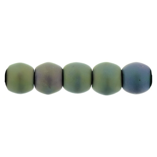 Czech Round Beads 2mm Matte - Iris - Purple