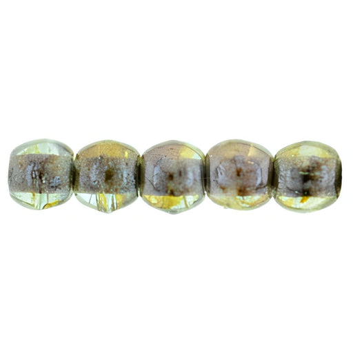 Czech Round Beads 2mm Luster - Transparent Green