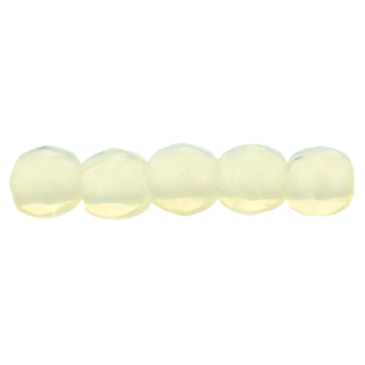 Czech Round Beads 2mm Milky Jonquil