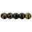 Czech Round Beads 2mm Jet - Bronze Picasso