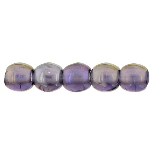 Czech Round Beads 2mm Luster Iris - Tanzanite