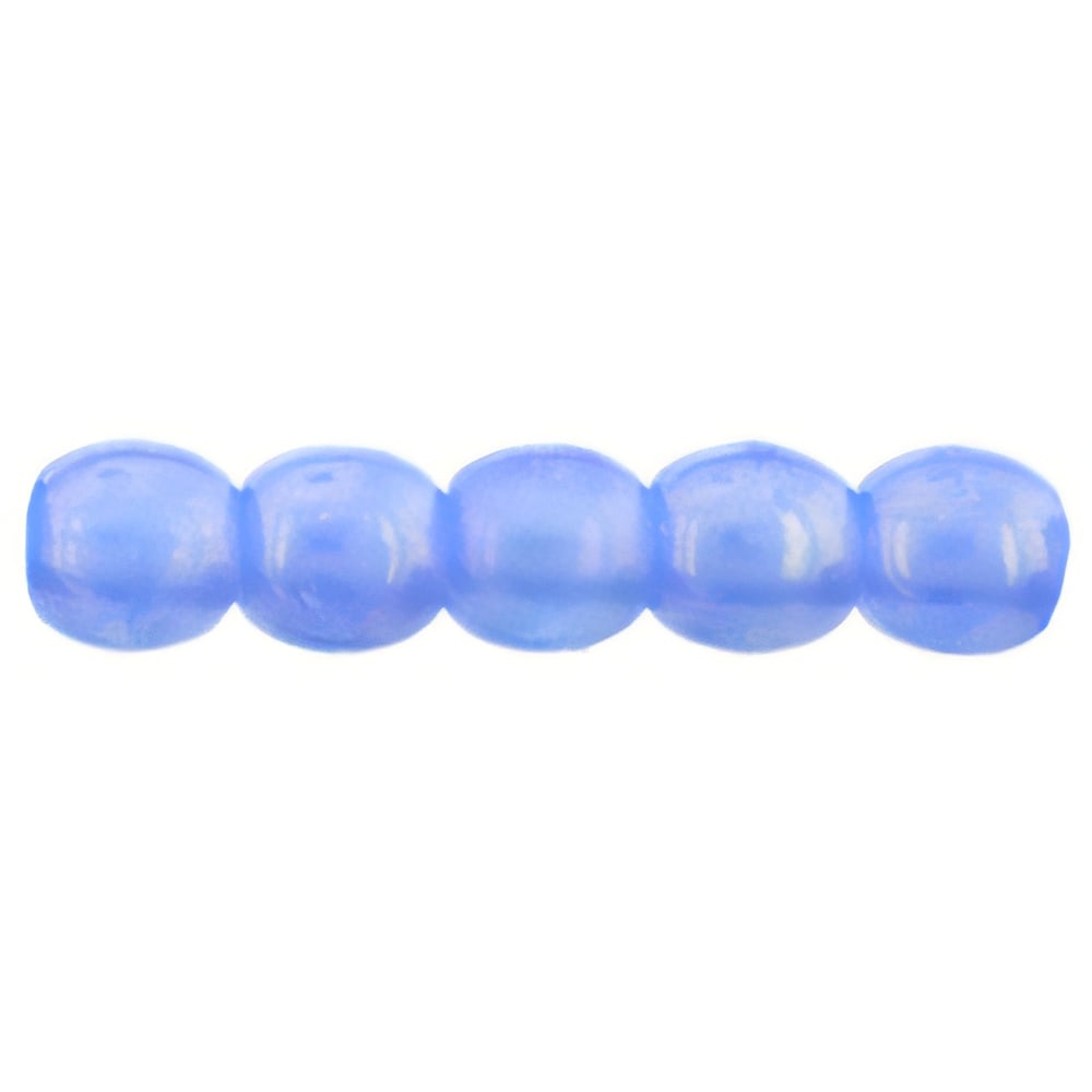 Czech Round Beads 2mm Luster Iris - Milky Sapphire