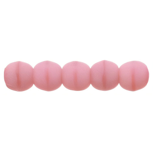 Czech Round Beads 2mm Matte - Coral Pink