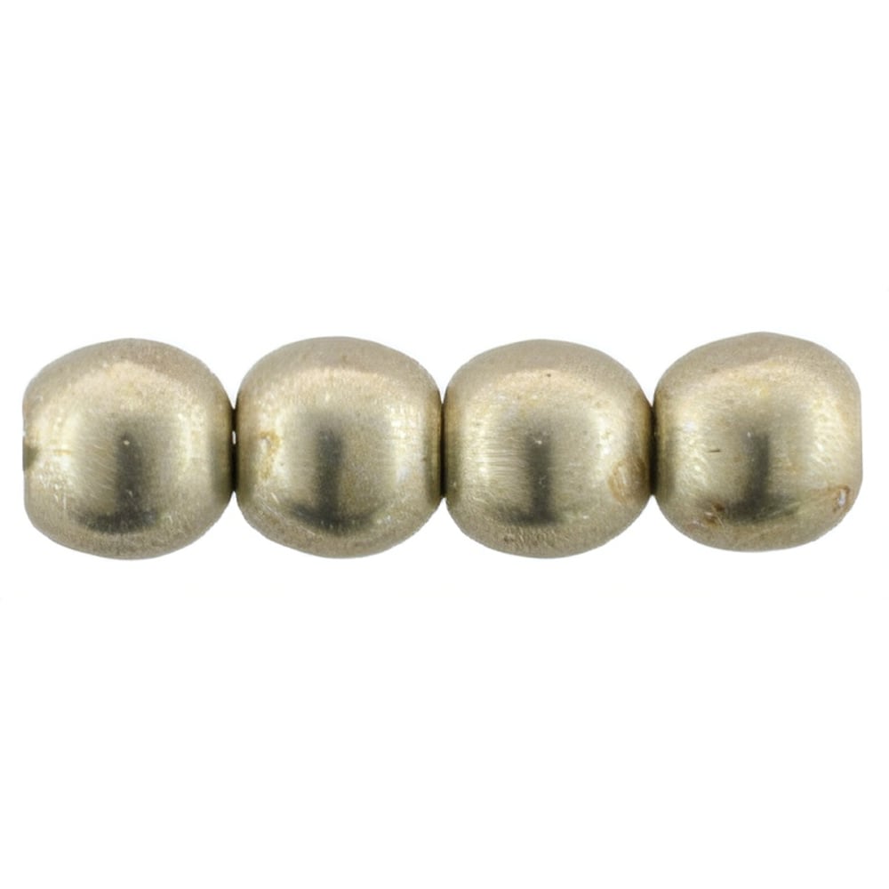 Czech Round Beads 3mm ColorTrends: Sueded Gold Cloud Dream