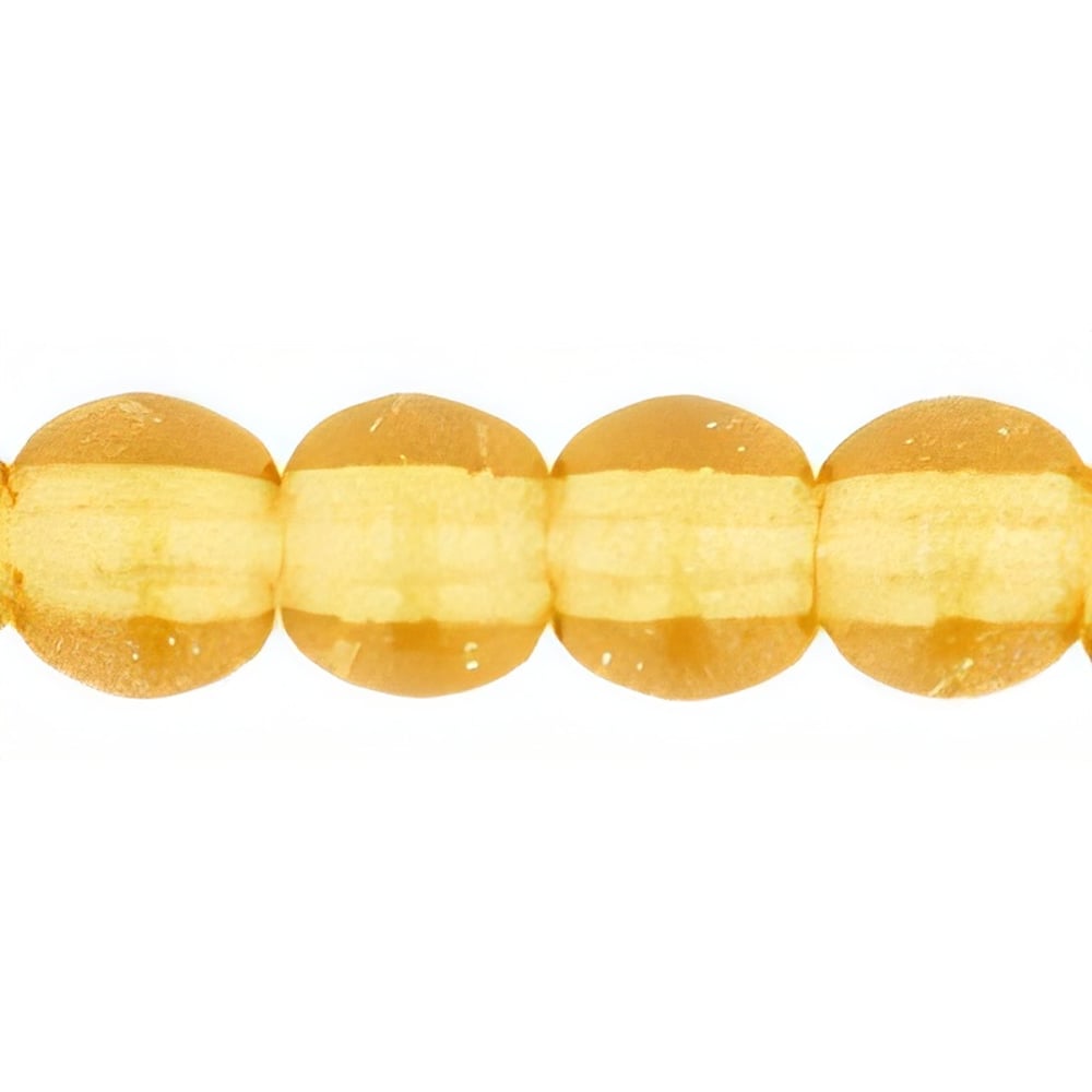 Czech Round Beads 3mm Dk Topaz